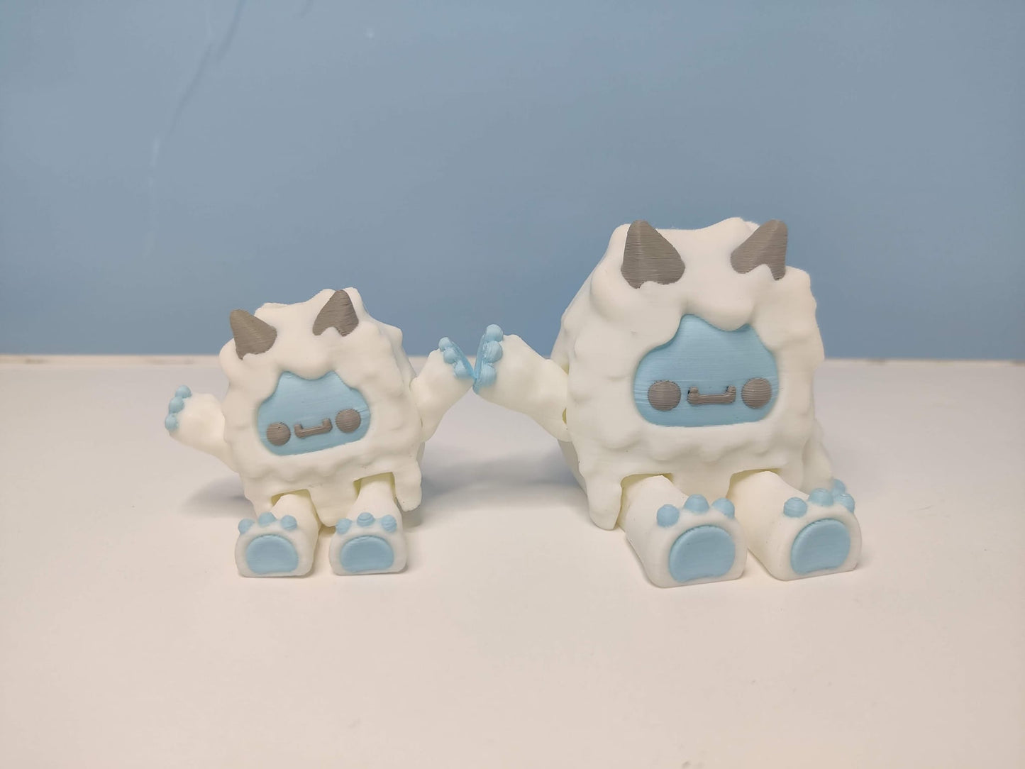 3D Printed Yeti with Mountain Shelf - ToyForge 3D
