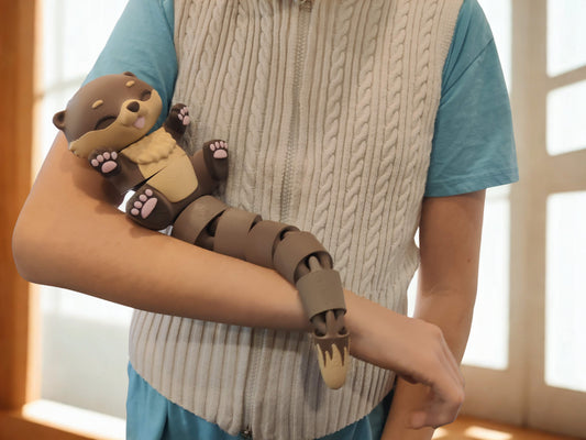 Otter Cuddler - 3D Printed Articulated Fidget