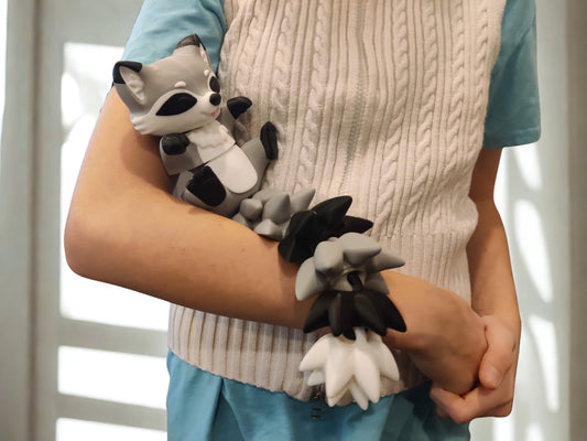 Racoon Cuddler - 3D Printed Articulated Fidget