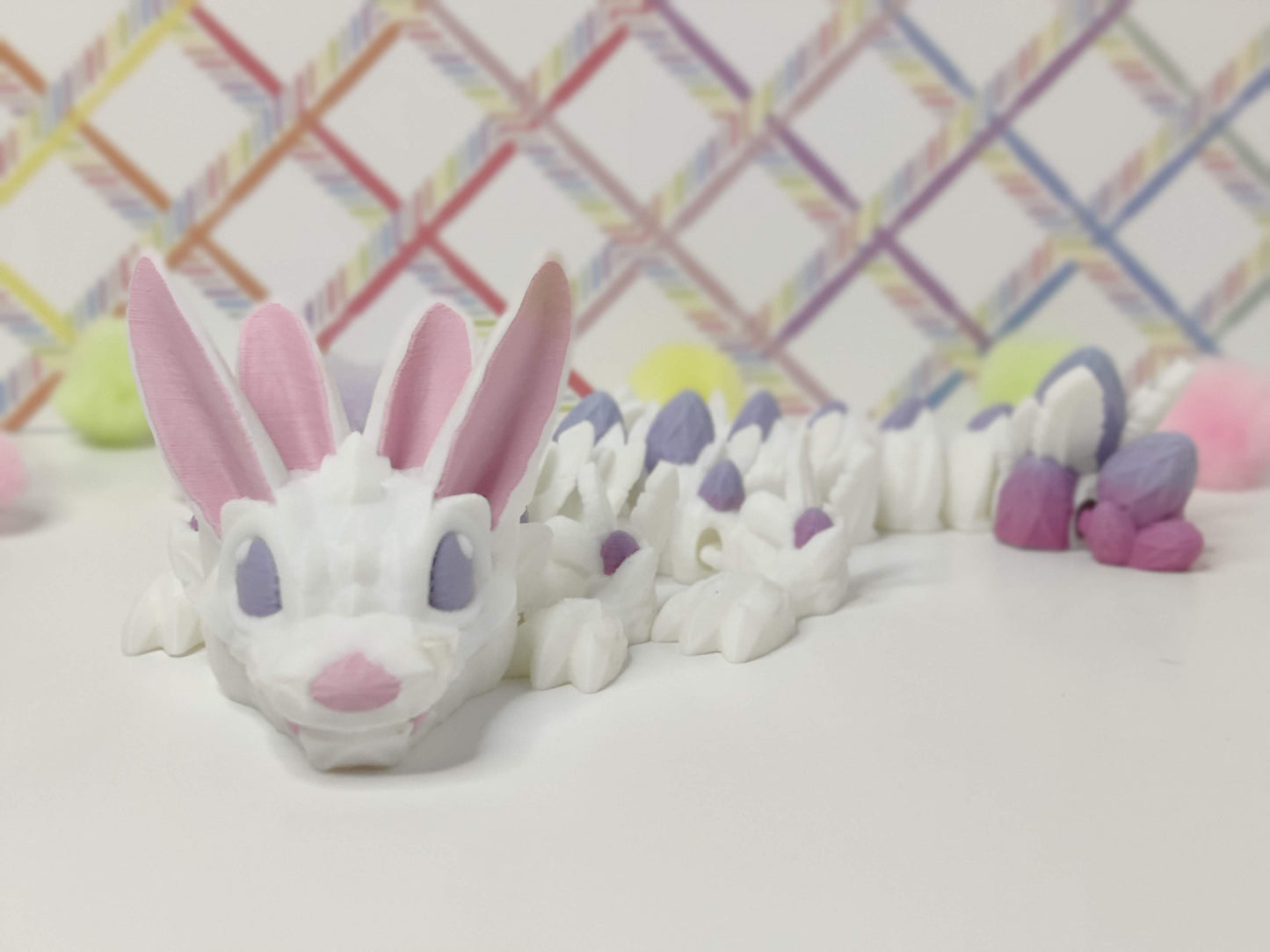 3D Printed Baby Easter Spring Dragon – Articulating Fidget Toy