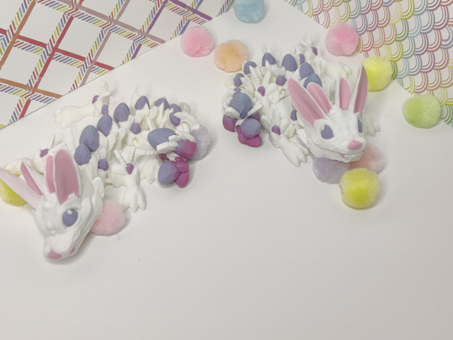 3D Printed Baby Easter Spring Dragon – Articulating Fidget Toy