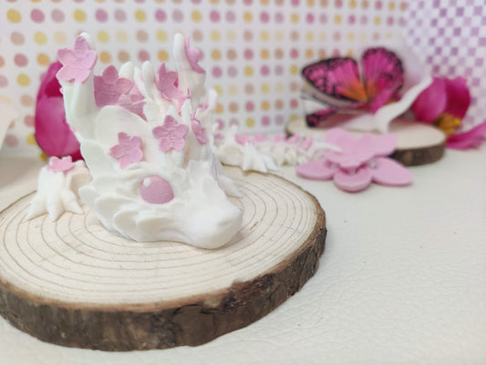 Baby Cherry Blossom Dragon – Spring Flower Dragon - 3D Printed Articulating Fidget Toy
