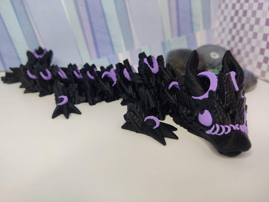 Baby Lunar Moon Dragon – 3D Printed Articulating Fidget Toy