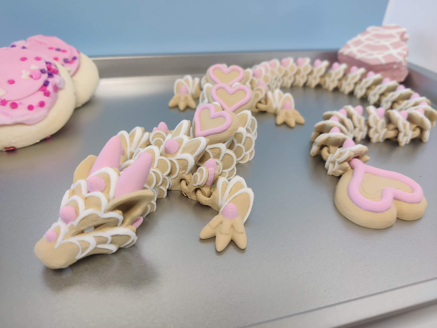 3D Printed Sugar Cookie Dragon – Articulating Fidget Toy