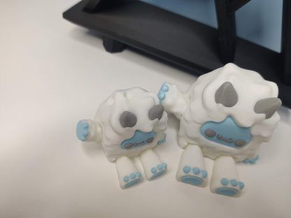 3D Printed Yeti with Mountain Shelf