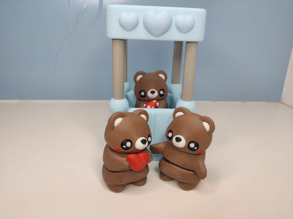 3D Printed Bears with Booth Set