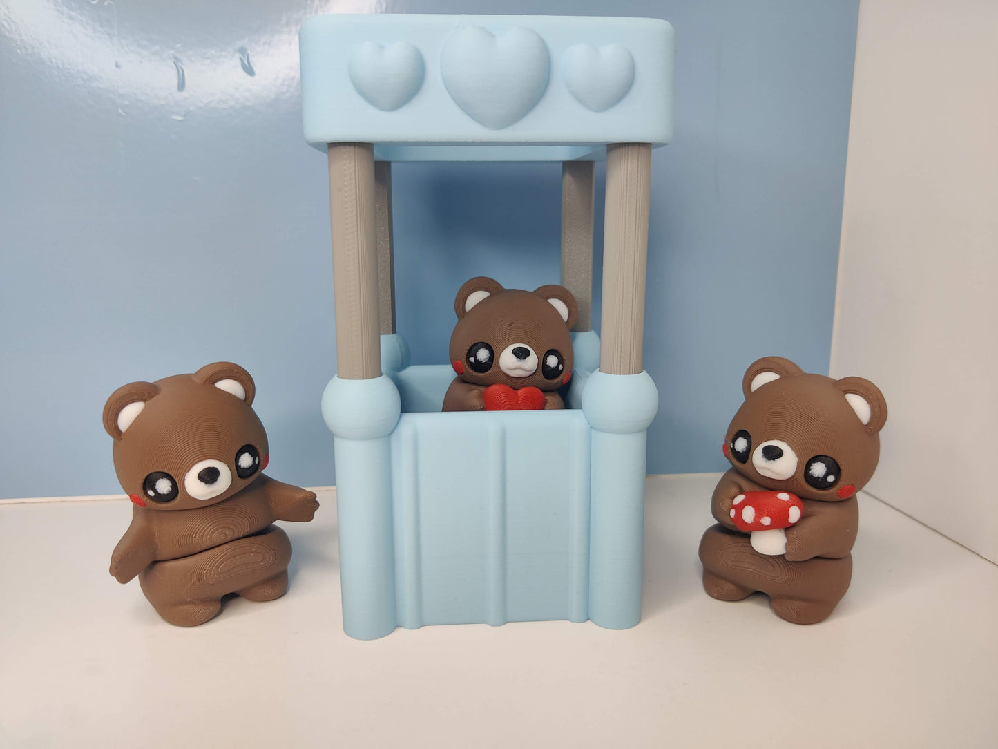 3D Printed Bears with Booth Set
