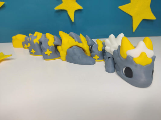 Baby Star Dragon Atria - 3D Printed Articulating Fidget Toy