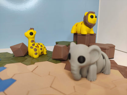 WildGrid Starter Set with Animals - Animals with play tiles