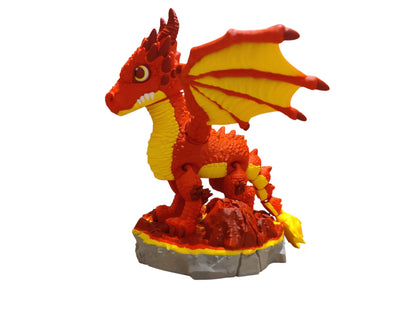 Fire Dragon - 3D Printed Articulating Decoration