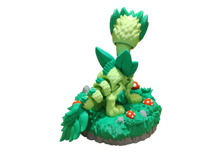 Plant Dragon - 3D Printed Articulating Decoration