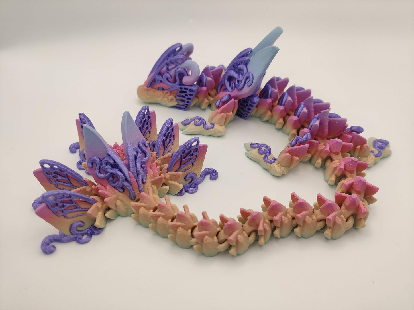 3D Printed Butterfly Dragon - Articulating Fidget Toy