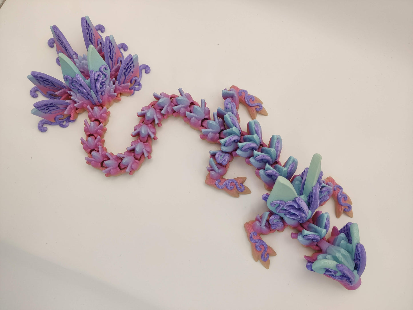 3D Printed Butterfly Dragon - Articulating Fidget Toy