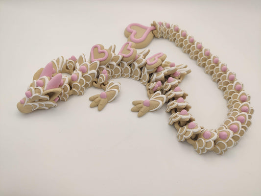 3D Printed Sugar Cookie Dragon – Articulating Fidget Toy