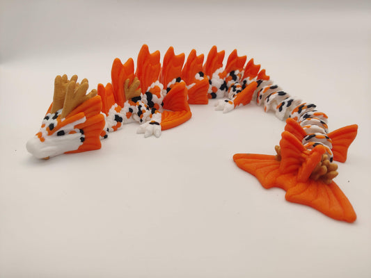 13.5" Koi Dragon - 3D Printed Articulating Dragon Flexi