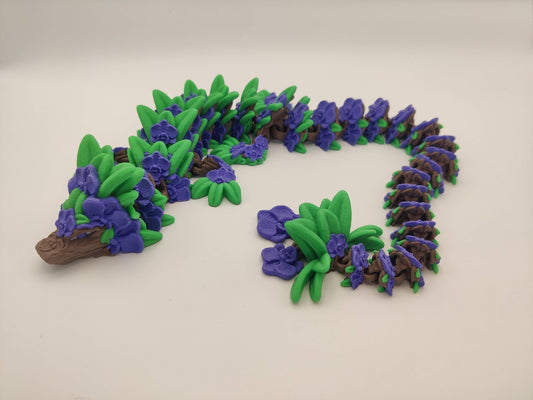 3D Printed Orchid Dragon - Articulating Fidget Toy