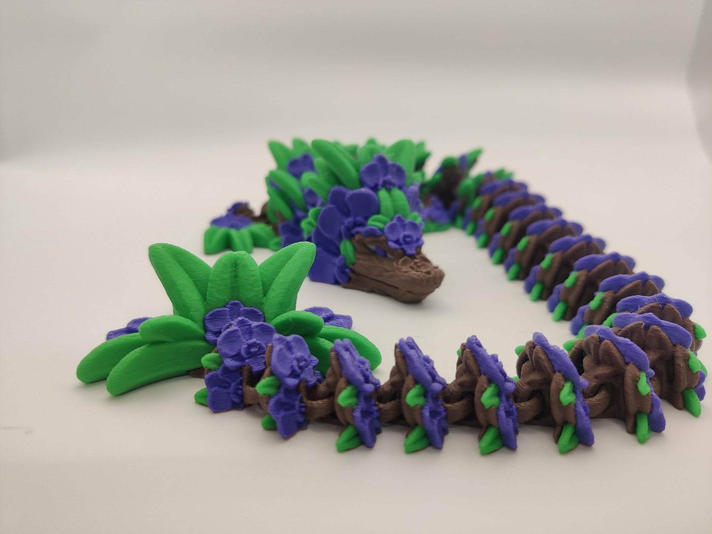 3D Printed Orchid Dragon - Articulating Fidget Toy