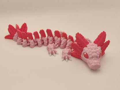 9" Baby Axolotl Sea Dragon – 3D Printed Articulating Fidget Toy