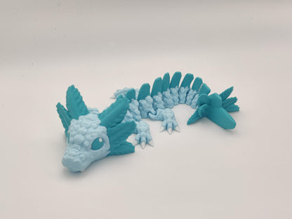 9" Baby Axolotl Sea Dragon – 3D Printed Articulating Fidget Toy