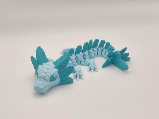 9" Baby Axolotl Sea Dragon – 3D Printed Articulating Fidget Toy
