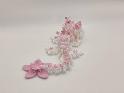Baby Cherry Blossom Dragon – Spring Flower Dragon - 3D Printed Articulating Fidget Toy