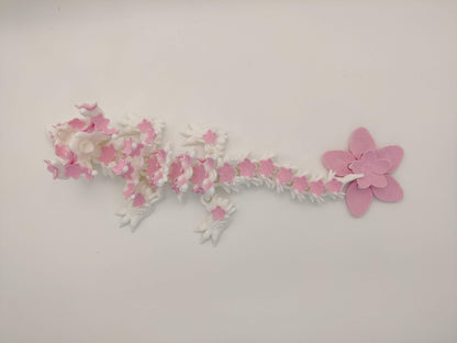 Baby Cherry Blossom Dragon – Spring Flower Dragon - 3D Printed Articulating Fidget Toy