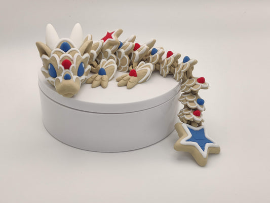 9" Baby Star Dragon - 3D Printed Articulating Dragon Flexi