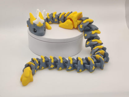 18" Stormy Star Dragon Atria - Articulating Flexi Dragon