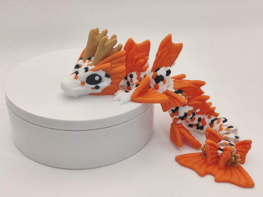 9" Baby Koi Fish Dragon – 3D Printed Articulated Dragon Toy