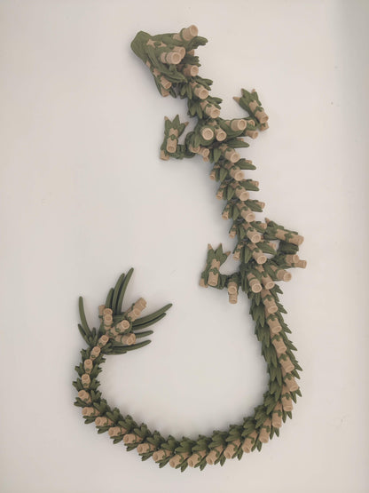 3D Printed Bamboo Dragon - Articulated Flexi Dragon