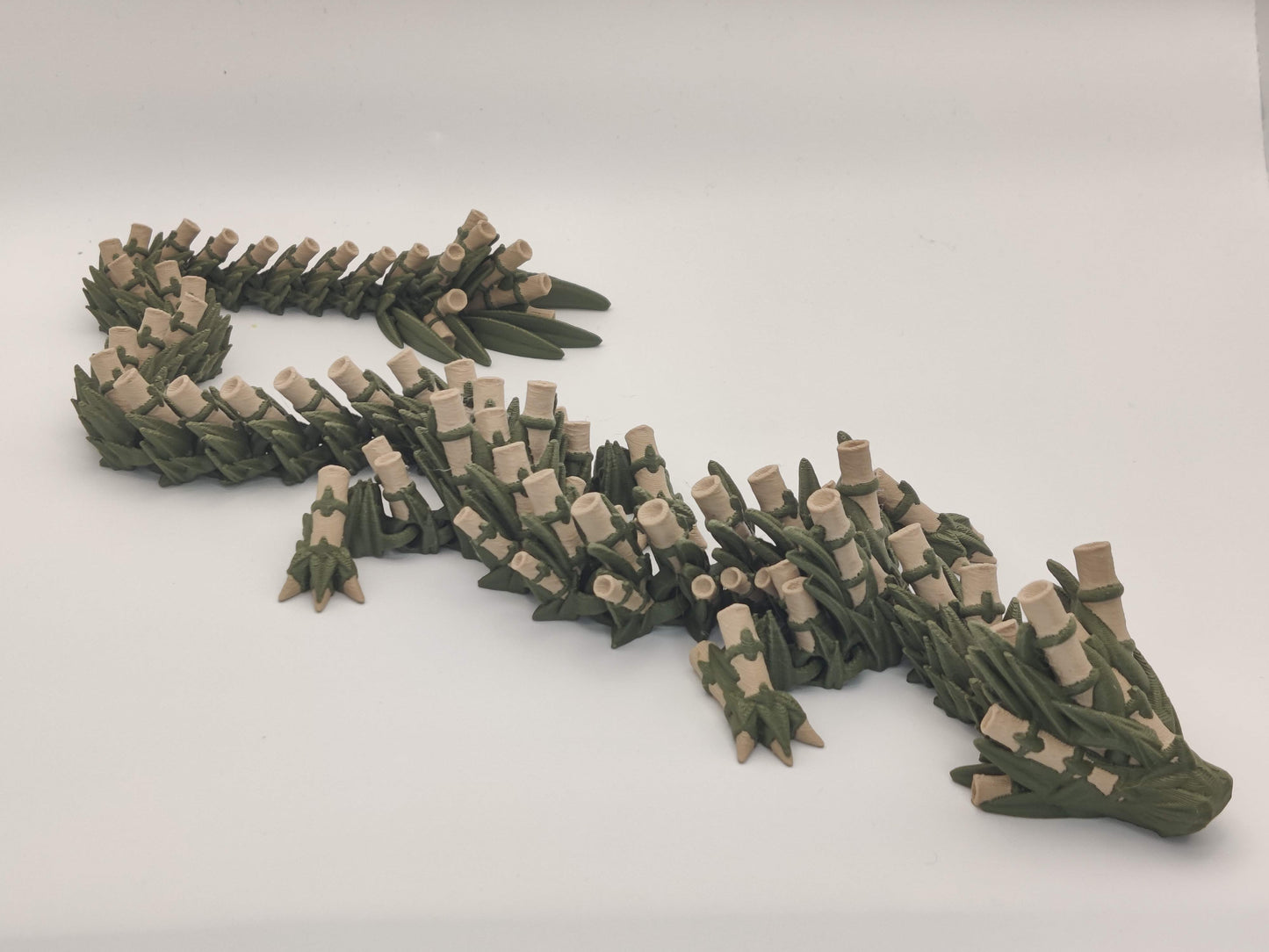 3D Printed Bamboo Dragon - Articulated Flexi Dragon