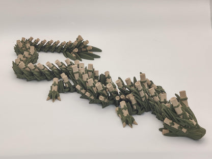 3D Printed Bamboo Dragon - Articulated Flexi Dragon