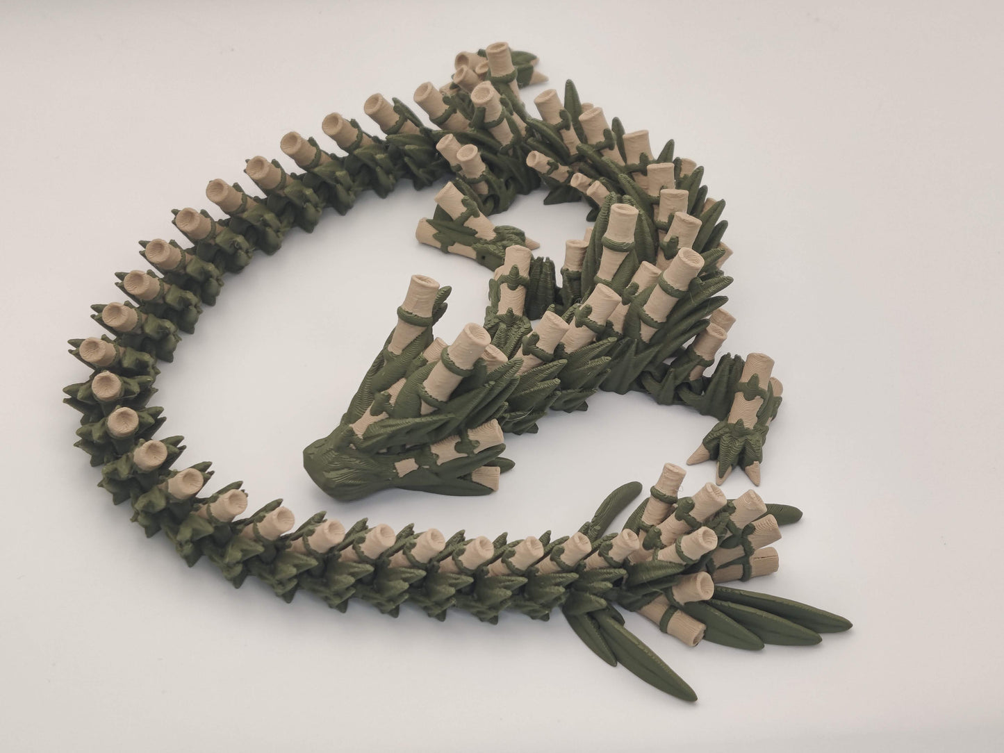 3D Printed Bamboo Dragon - Articulated Flexi Dragon