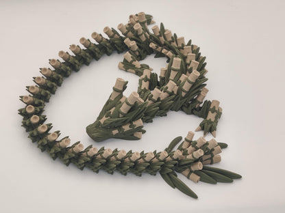 3D Printed Bamboo Dragon - Articulated Flexi Dragon