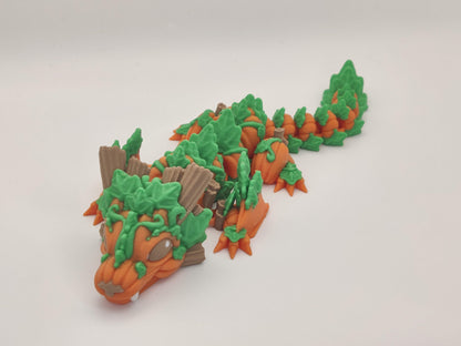 9.5" Baby Pumpkin Dragon – Articulating Fidget Toy