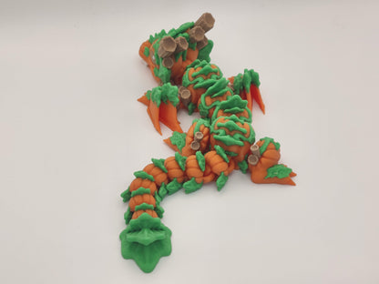 9.5" Baby Pumpkin Dragon – Articulating Fidget Toy
