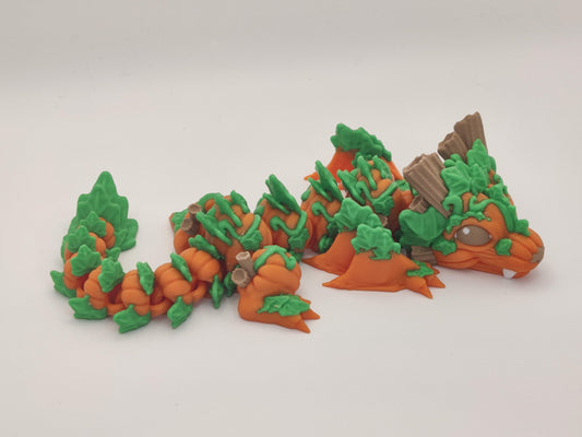9.5" Baby Pumpkin Dragon – Articulating Fidget Toy