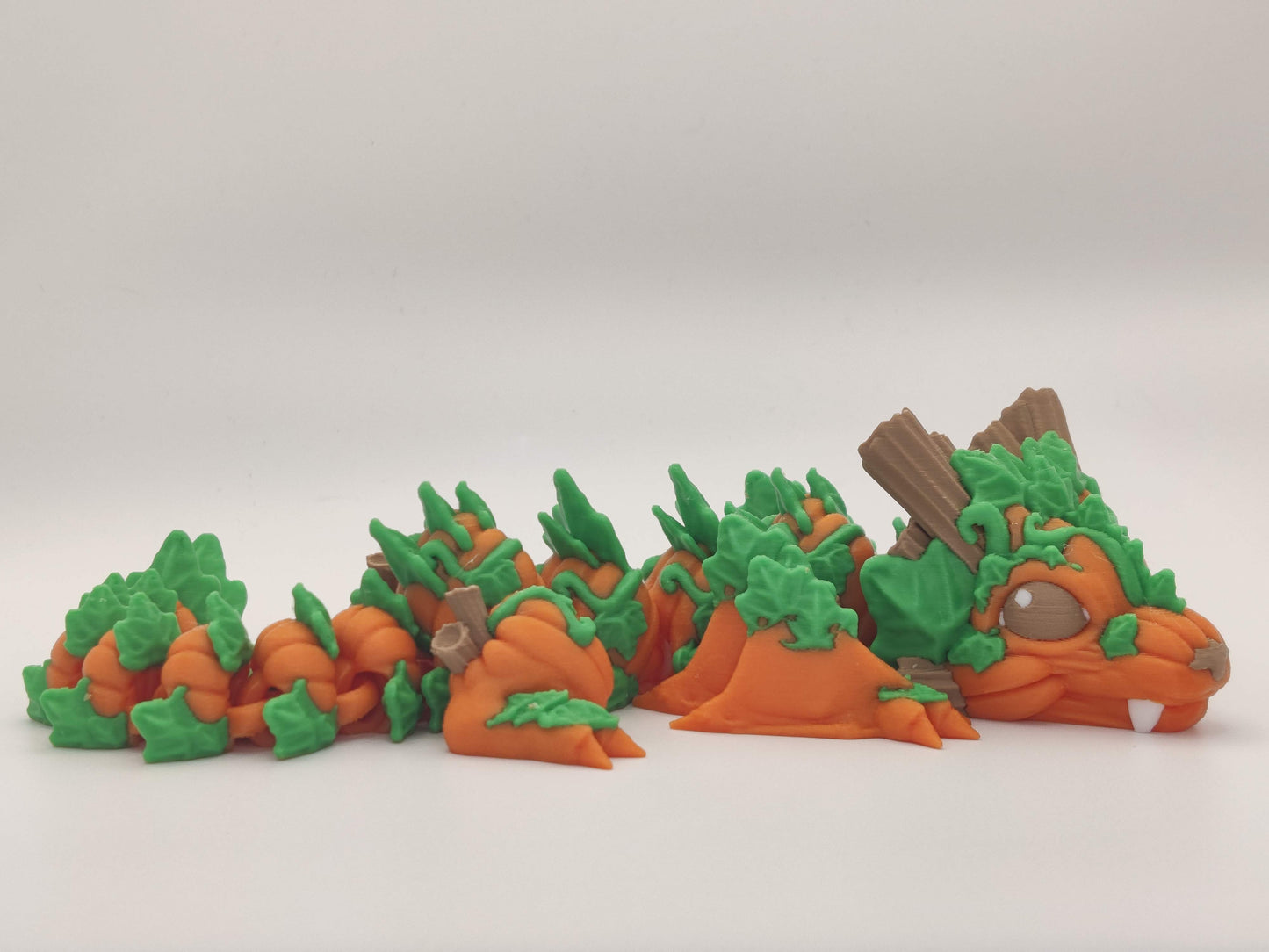 9.5" Baby Pumpkin Dragon – Articulating Fidget Toy