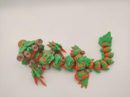 9.5" Baby Pumpkin Dragon – Articulating Fidget Toy