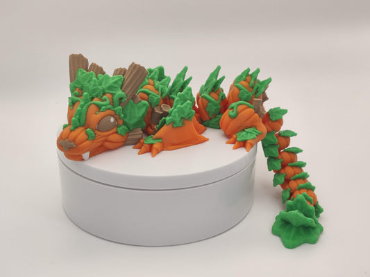 9.5" Baby Pumpkin Dragon – Articulating Fidget Toy