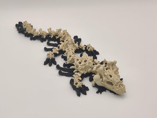 9.5" Skull Dragon – 3D Printed Articulated Dragon Toy