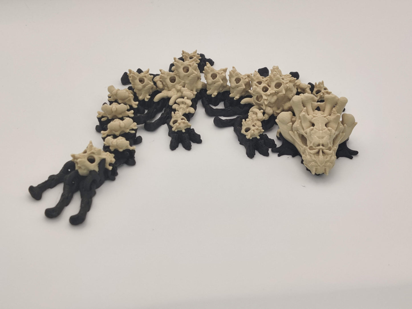 9.5" Skull Dragon – 3D Printed Articulated Dragon Toy