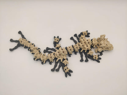 9.5" Skull Dragon – 3D Printed Articulated Dragon Toy