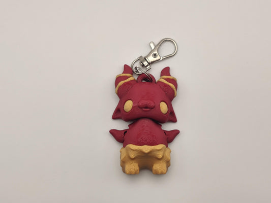 Demon Pixie Keychain - 3D Printed Fantasy Figurine