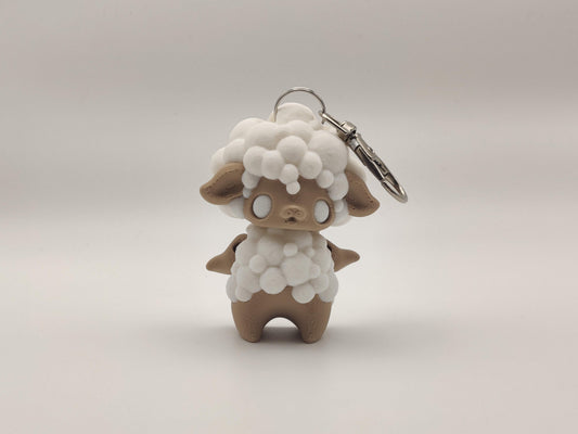 Sheep Pixie Keychain - 3D Printed Fantasy Figurine