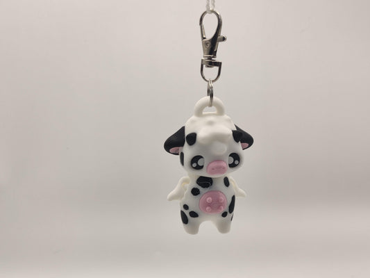 Cow Pixie Keychain - 3D Printed Fantasy Figurine