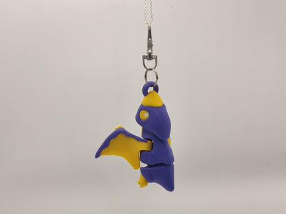 3D Printed Pterodactyl Dinosaur Keychain – Cute Flying Dino Bag Charm