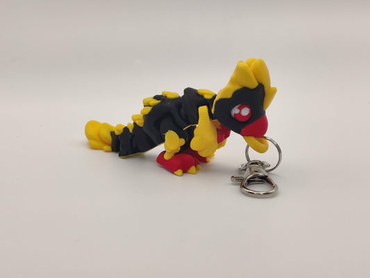 3D Printed Raptor Dinosaur Keychain – Cute Prehistoric Dino Bag Charm