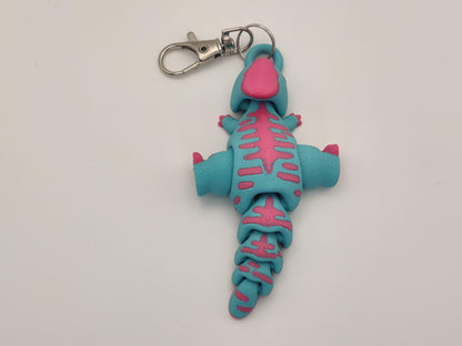 3D Printed Parasaur Dinosaur Keychain – Cute Prehistoric Dino Bag Charm