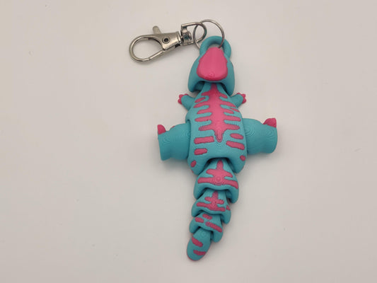 3D Printed Parasaur Dinosaur Keychain – Cute Prehistoric Dino Bag Charm